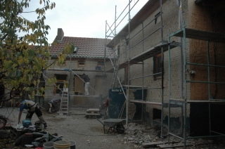 Fassade ohne Putz