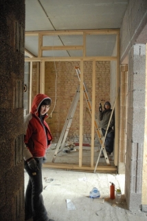 Teamarbeit im Trockenbau